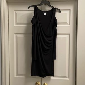 Black dress with cut out shoulders
